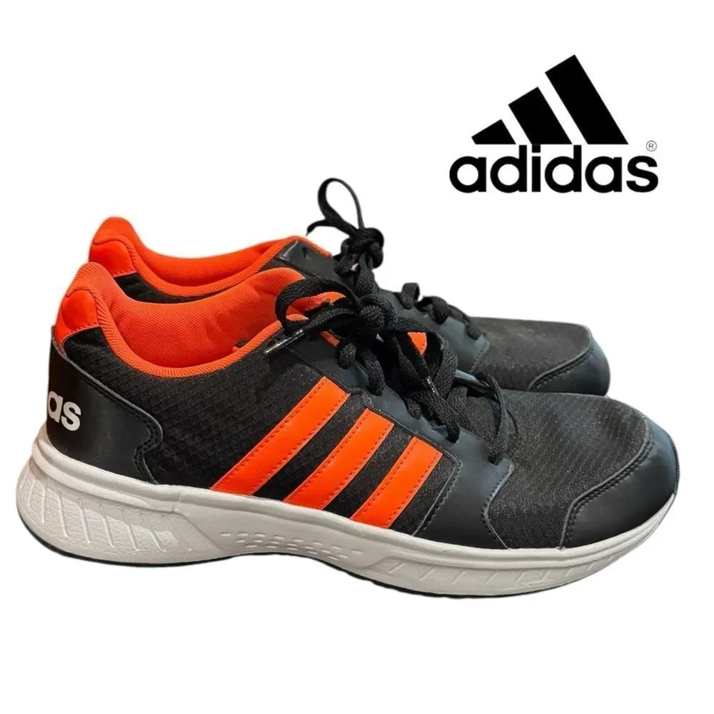 Adidas Neo VS Star Men's Black Neon Orange AW5261 Sneakers 9